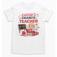 Cupid's Favorite Math Teacher Valentine Reading Book Women Unisex T-Shirt