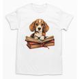 Cute Dog Beagle Reading Book Unisex T-Shirt Cute Dog Beagle Reading Book Unisex T-Shirt
