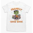 Cute Halloween Teacher Librarian Frankenstein Reading Books Unisex T-Shirt Cute Halloween Teacher Librarian Frankenstein Reading Books Unisex T-Shirt