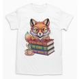 Cute Nerdy Fox Read Books Be Kind Stay Weird Book Club Premium Tri-Blend Unisex T-Shirt