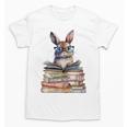 Cute Reading Bunny With Glasses Books Bookworm Reader Book Premium Tri-Blend Unisex T-Shirt Cute Reading Bunny With Glasses Books Bookworm Reader Book Premium Tri-Blend Unisex T-Shirt