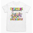 Everyone Communicates Differently Book Teacher Outfit Unisex T-Shirt