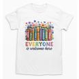 Everyone Is Welcome Here Floral Book LGBT Pride Equality Unisex T-Shirt Everyone Is Welcome Here Floral Book LGBT Pride Equality Unisex T-Shirt