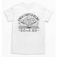 Floral Book a New Chapter Begins Retired Retirement Teacher Unisex T-Shirt