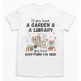 Gardening & Library Lover Books Reading Plants Cute Unisex T-Shirt Gardening & Library Lover Books Reading Plants Cute Unisex T-Shirt