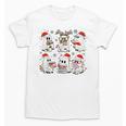 Ghost Book Reading Christmas Books Lover Teacher Kids Unisex T-Shirt