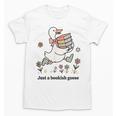Goose With Books Cute Bookworm Reader Unisex T-Shirt