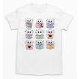 Halloween Ghosts Reading Books Pattern Spooky Kawaii Anime Unisex T-Shirt