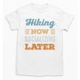 Hiking Now Minimal Socializing Introvert Vintage Unisex T-Shirt Hiking Now Minimal Socializing Introvert Vintage Unisex T-Shirt