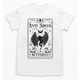 Introvert Apparel Emporium Mothman Tarot Card Antisocial Butterfly Cryptozoologist -Adults Grey Unisex T-Shirt