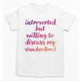 Introverted Willing To Discuss Standardbred Introvert Unisex T-Shirt Introverted Willing To Discuss Standardbred Introvert Unisex T-Shirt