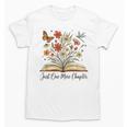 Just One More Chapter Open Book Flowers Unisex T-Shirt Just One More Chapter Open Book Flowers Unisex T-Shirt