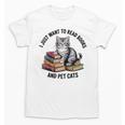 I Just Want To Read Books And Pet Cats Raglan Baseball Tee Unisex T-Shirt I Just Want To Read Books And Pet Cats Raglan Baseball Tee Unisex T-Shirt