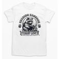Literary Lover Reading Raccoon Books Premium Unisex T-Shirt Literary Lover Reading Raccoon Books Premium Unisex T-Shirt