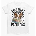 Papillon Dog Breed Life Is Better With Books And Papillons Unisex T-Shirt Papillon Dog Breed Life Is Better With Books And Papillons Unisex T-Shirt