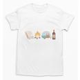 The Perfect Weekend Camping Essentials Wine Books Campfire Unisex T-Shirt