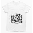 Raccoon Reading A Book Vintage Trash Reader Unisex T-Shirt