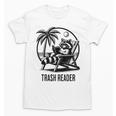 Raccoon Reading Books Summer Humor Trash Reader Unisex T-Shirt Raccoon Reading Books Summer Humor Trash Reader Unisex T-Shirt