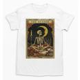 The Reader Tarot Card Book Lover Skeleton Art Goth Style Unisex T-Shirt