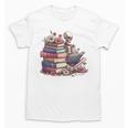 Reading A Book Per Day Keeps Reality Away Skeleton Books Unisex T-Shirt