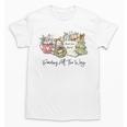 Reading All The Way Christmas Book Lover For Women And Teens Unisex T-Shirt