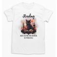 Reading Because Murder Is Wrong Books And Cats Book Lovers Unisex T-Shirt Reading Because Murder Is Wrong Books And Cats Book Lovers Unisex T-Shirt