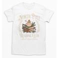 Retro North Pole Reading Club Hot Cocoa Book Lovers Xmas Unisex T-Shirt