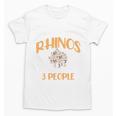 I Like Rhinos And Maybe 3 People Introvert Animal Unisex T-Shirt I Like Rhinos And Maybe 3 People Introvert Animal Unisex T-Shirt