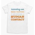 Running On Beer Tasting Social Introvert Humor Vintage Unisex T-Shirt Running On Beer Tasting Social Introvert Humor Vintage Unisex T-Shirt