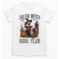 Salem Witch Book Club Bookish Retro Halloween Cat Unisex T-Shirt