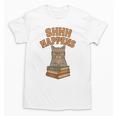 SHHH Happens Librarian Cat Books Library Unisex T-Shirt SHHH Happens Librarian Cat Books Library Unisex T-Shirt