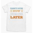 Silhouette Cutting Now Minimal Socializing Introvert Unisex T-Shirt Silhouette Cutting Now Minimal Socializing Introvert Unisex T-Shirt