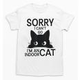 Sorry I Can't Go I'm An Indoor Cat Introvert Cats Unisex T-Shirt