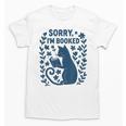 Sorry I'm Booked Cat Reading Book Boho Flowers Vintage Unisex T-Shirt Sorry I'm Booked Cat Reading Book Boho Flowers Vintage Unisex T-Shirt