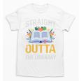 Straight Outta The Library Book Lover Men Women Premium Tri-Blend Unisex T-Shirt