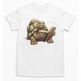 Sulcata Tortoise Reading A Book Unisex T-Shirt