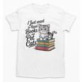 Vintage I Just Want To Read Books And Pet Cats Cat Raglan Baseball Tee Unisex T-Shirt
