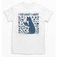 I Do What I Want Cat Reading Book Boho Flowers Vintage Unisex T-Shirt I Do What I Want Cat Reading Book Boho Flowers Vintage Unisex T-Shirt