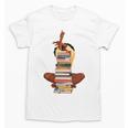 Woman And Books Stack Afro Girl Book Lover Premium Tri-Blend Unisex T-Shirt Woman And Books Stack Afro Girl Book Lover Premium Tri-Blend Unisex T-Shirt