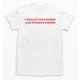 Women's I Really Love Books And Women's Rights Feminist Girls Women Unisex T-Shirt