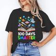 100th Day Of School Astronaut Books Space 100 Days Smarter Unisex T-Shirt