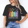 8647 Foxtrots Tangos Deltas Book Flower Resist Book Lovers Unisex T-Shirt