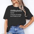 Abibliophobia Definition Reading Book Worm Reader Unisex T-Shirt Abibliophobia Definition Reading Book Worm Reader Unisex T-Shirt