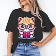 Adorable Book Lover Persian Cat With Reading Glasses Cute Unisex T-Shirt Adorable Book Lover Persian Cat With Reading Glasses Cute Unisex T-Shirt
