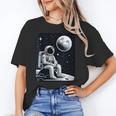 Aesthetic Spaceman Astronaut On The Moon Space Introvert Unisex T-Shirt