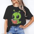 Alien Reading Book Believe In Yourself Kids Women Men Unisex T-Shirt