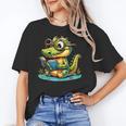 Alligator Reading a Book Animal Unisex T-Shirt Alligator Reading a Book Animal Unisex T-Shirt