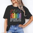 Awesome Like My Daughter Books Floral Proud Mom Women Unisex T-Shirt