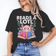Axolotl Books Readsalotl Reading Bookworm Boys Girls Unisex T-Shirt Axolotl Books Readsalotl Reading Bookworm Boys Girls Unisex T-Shirt