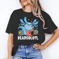 Axolotl Read Book Kawaii Reading Books For Men Women Unisex T-Shirt